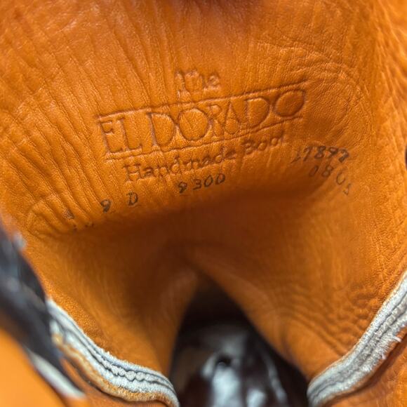 El Dorado Handmade 9300 Leather Cowboy Boots Men\'s 9D Western Workwear main image 14